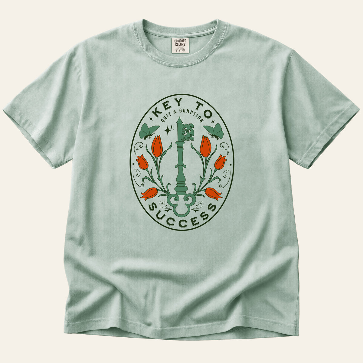 Key to Success T-Shirt (Floral)