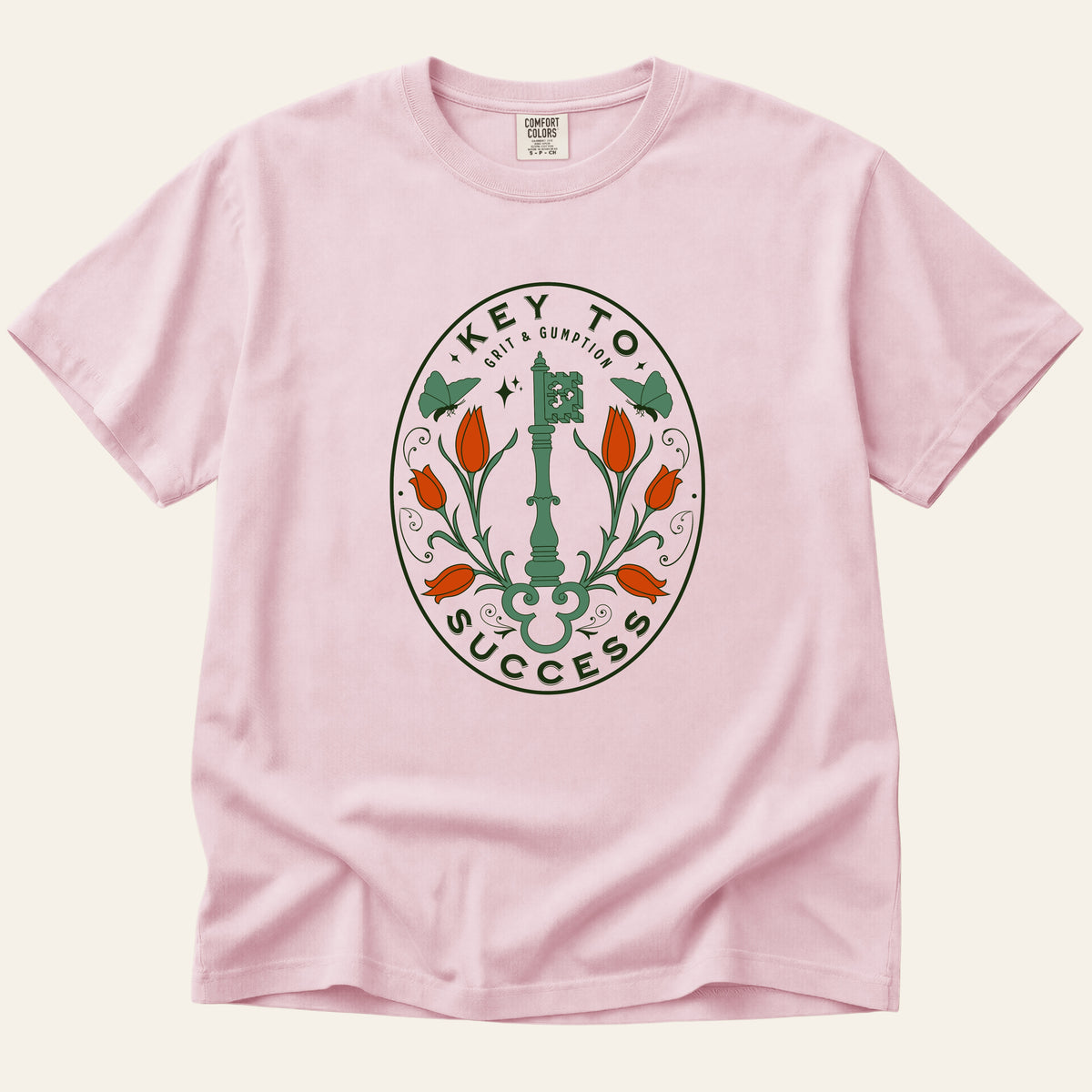 Key to Success T-Shirt (Floral)