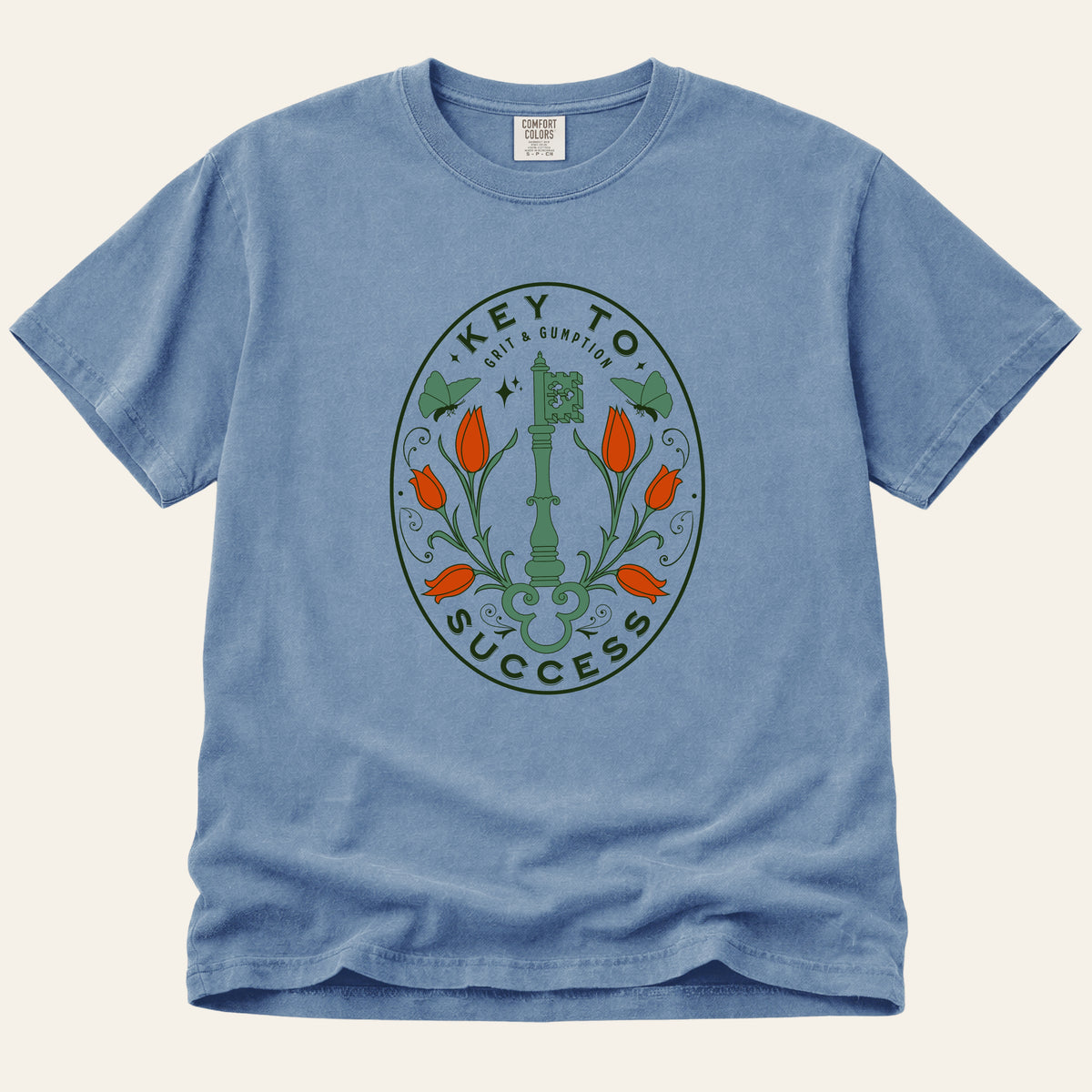 Key to Success T-Shirt (Floral)