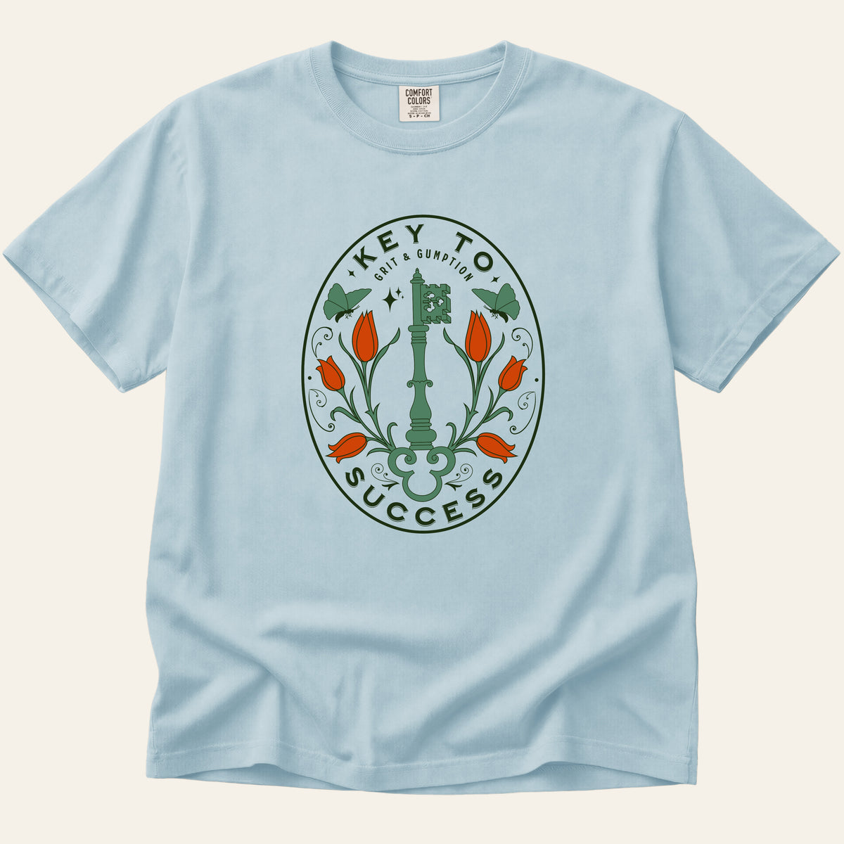 Key to Success T-Shirt (Floral)