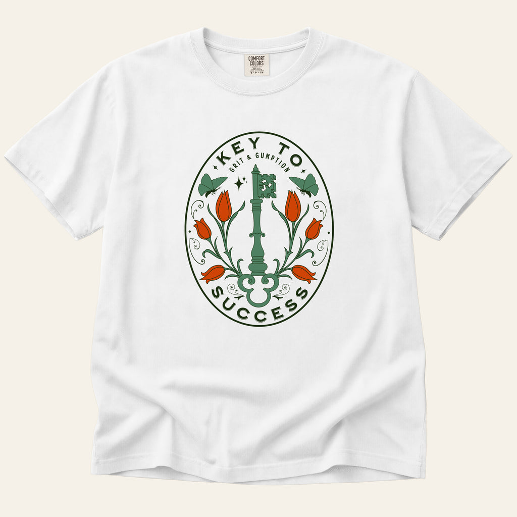 Key to Success T-Shirt (Floral)
