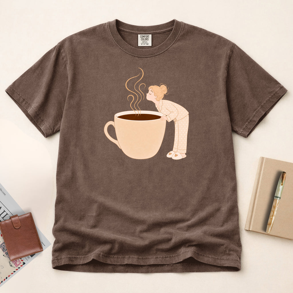 Wake Up and Smell the Coffee T-Shirt (Blonde)