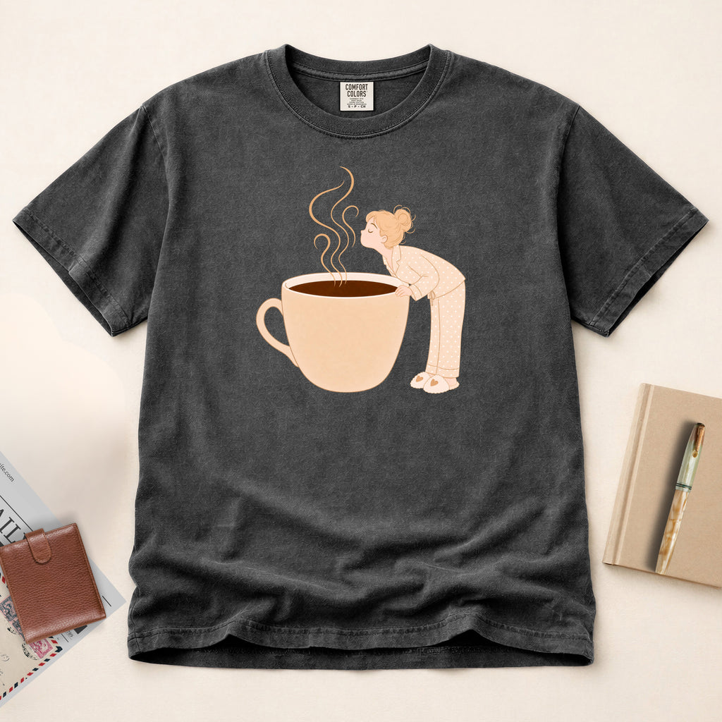 Wake Up and Smell the Coffee T-Shirt (Blonde)