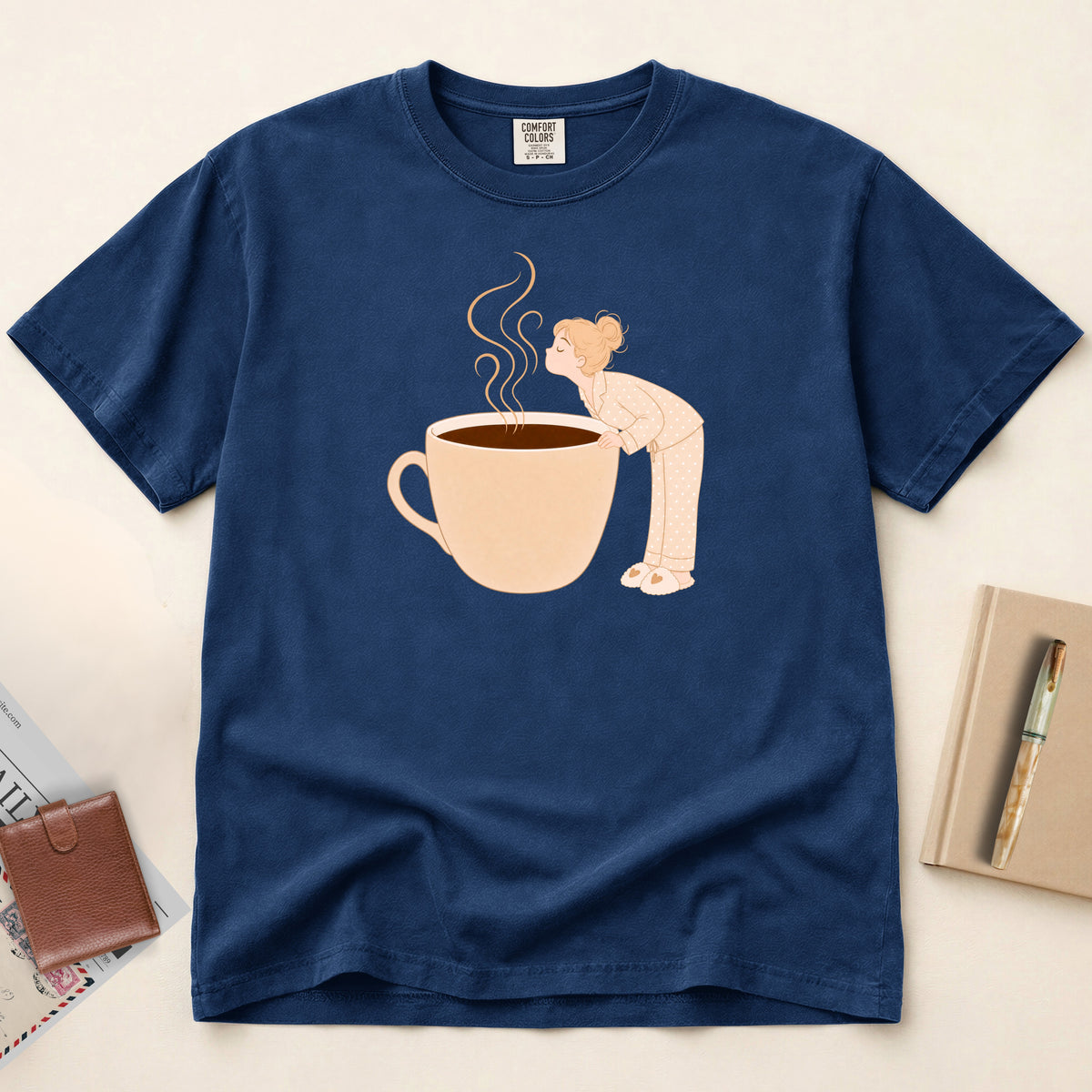 Wake Up and Smell the Coffee T-Shirt (Blonde)