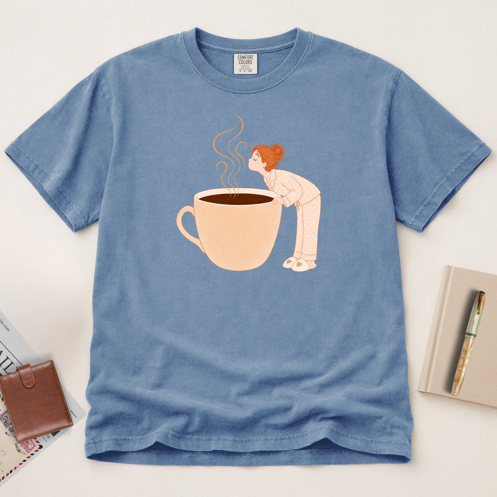 Wake Up and Smell the Coffee T-Shirt (Red)