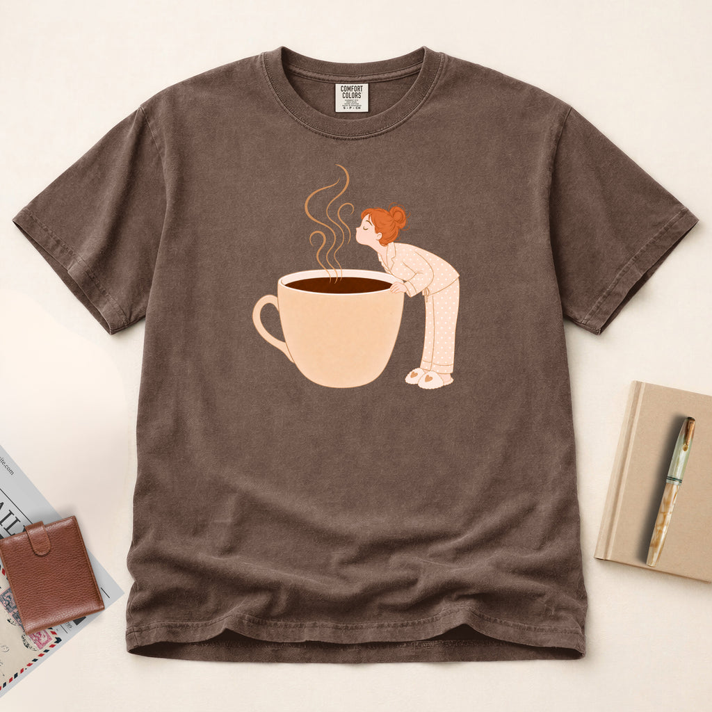 Wake Up and Smell the Coffee T-Shirt (Red)