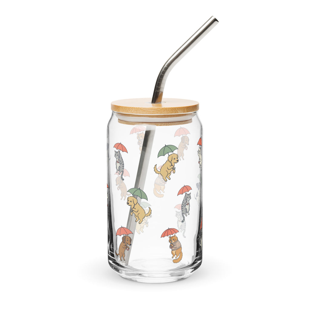 Raining Cats & Dogs Glass Tumbler