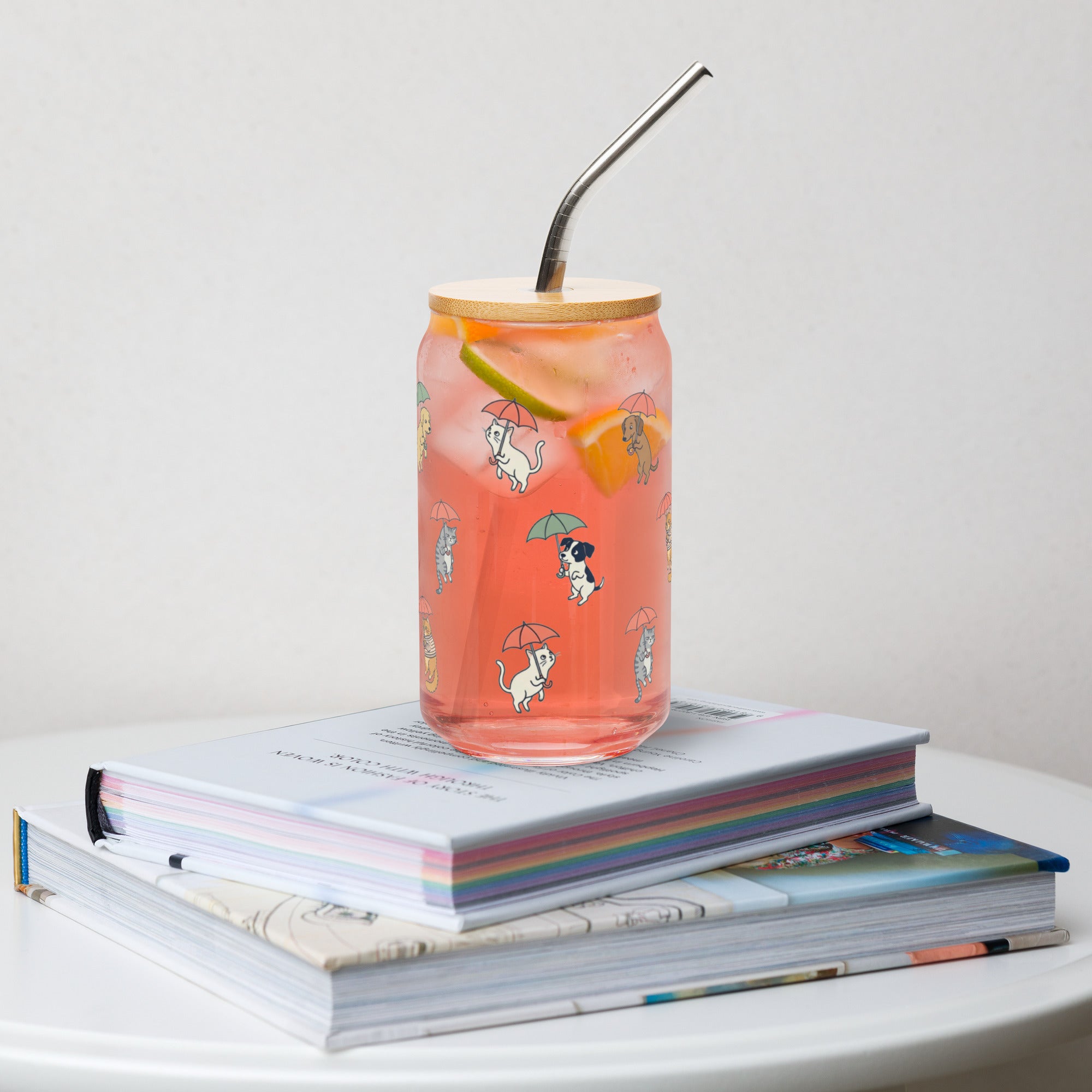 Raining Cats & Dogs Glass Tumbler